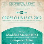 DEORBITAL NIGHT  with MODIFIED MOTION (UK) & COMPUTERARTIST