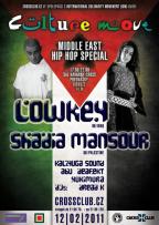CULTURE MOVE with LOWKEY & SHADIA MANSOUR 12.2.2011 CROSS tiskovka