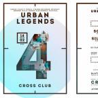 URBAN LEGENDS IV with (Solid Snake live (SWE), DJ Slater & U-Prag Drummers live ft. Filip Markes on sax, Josef Sedlon, ALTERNATIVE STAGE: Kim Pixa live (MALTA), Slater & more