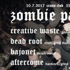 ZOMBIE PARTY - CREATIVE WASTE, DEAD ROOT, BAJONET, AFTERCOME