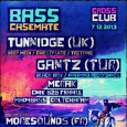BASS CASEMATE JIŽ TUTO SOBOTU & TUNNIDGE & GANTZ & MORESOUNDS