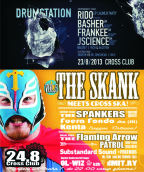 TENTO PÁTEK 23.8.2013 DRUMSTATION A V SOBOTU 24.8.2013 CROSSKA POTKÁ THE SKANK